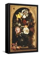 Flowers in a Vase Inside a Niche-Ast Balthasar-Framed Stretched Canvas