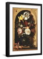 Flowers in a Vase Inside a Niche-Ast Balthasar-Framed Giclee Print