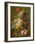 Flowers in a Vase on a Marble Console Table, 1816-Jan Frans van Dael-Framed Giclee Print