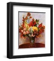 Flowers in a Vase-Pierre-Auguste Renoir-Framed Art Print