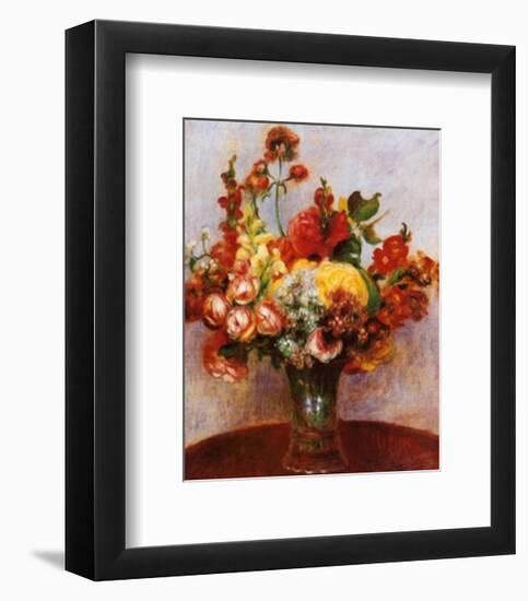 Flowers in a Vase-Pierre-Auguste Renoir-Framed Art Print