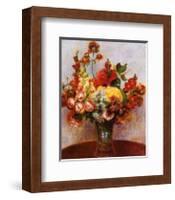 Flowers in a Vase-Pierre-Auguste Renoir-Framed Art Print