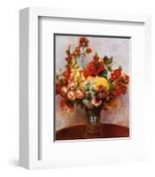 Flowers in a Vase-Pierre-Auguste Renoir-Framed Art Print