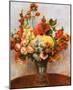 Flowers in a Vase-Pierre-Auguste Renoir-Mounted Art Print