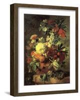 Flowers in a Vase-Jan van Huysum-Framed Art Print