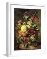 Flowers in a Vase-Jan van Huysum-Framed Art Print