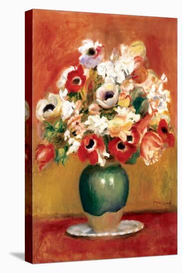 Flowers in a Vase-Pierre-Auguste Renoir-Stretched Canvas