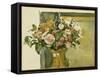 Flowers in a Vase-Paul C?zanne-Framed Stretched Canvas