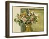 Flowers in a Vase-Paul C?zanne-Framed Giclee Print