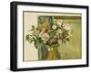 Flowers in a Vase-Paul C?zanne-Framed Giclee Print