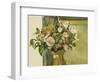 Flowers in a Vase-Paul Cézanne-Framed Giclee Print