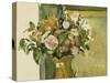 Flowers in a Vase-Paul Cézanne-Stretched Canvas