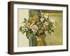 Flowers in a Vase-Paul Cézanne-Framed Giclee Print