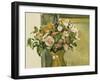 Flowers in a Vase-Paul Cézanne-Framed Giclee Print