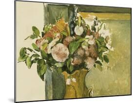 Flowers in a Vase-Paul Cézanne-Mounted Giclee Print