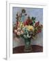 Flowers in a Vase-Pierre-Auguste Renoir-Framed Art Print