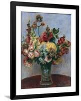 Flowers in a Vase-Pierre-Auguste Renoir-Framed Art Print