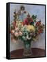 Flowers in a Vase-Pierre-Auguste Renoir-Framed Stretched Canvas