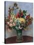 Flowers in a Vase-Pierre-Auguste Renoir-Stretched Canvas