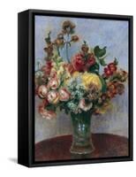 Flowers in a Vase-Pierre-Auguste Renoir-Framed Stretched Canvas