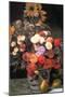 Flowers In a Vase-Pierre-Auguste Renoir-Mounted Art Print