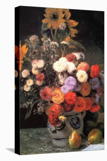 Flowers in a Vase-Pierre-Auguste Renoir-Stretched Canvas