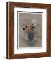 Flowers in a Vase-Odilon Redon-Framed Giclee Print