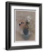 Flowers in a Vase-Odilon Redon-Framed Giclee Print