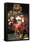 Flowers In a Vase-Pierre-Auguste Renoir-Framed Stretched Canvas