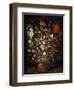 Flowers in a Wooden Vessel, Ca 1606-Jan Brueghel the Elder-Framed Premium Giclee Print