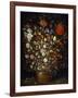 Flowers in a Wooden Vessel, Ca 1606-Jan Brueghel the Elder-Framed Giclee Print