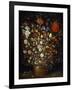 Flowers in a Wooden Vessel, Ca 1606-Jan Brueghel the Elder-Framed Giclee Print