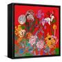 Flowers In Adiana's Garden-Linda Arthurs-Framed Stretched Canvas