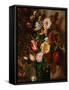 Flowers in an Earthenware Pot, 1847-Eugene Delacroix-Framed Stretched Canvas