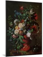 Flowers in an Urn-Jan van Huysum-Mounted Art Print