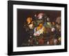 Flowers In Basket-Severin Roesen-Framed Art Print