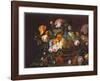 Flowers In Basket-Severin Roesen-Framed Art Print