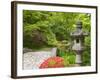 Flowers in Bloom, Japanese Garden, Washington Park Arboretum, Seattle, Washington, USA-Jamie & Judy Wild-Framed Photographic Print