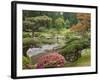 Flowers in Bloom, Japanese Garden, Washington Park Arboretum, Seattle, Washington, USA-Jamie & Judy Wild-Framed Photographic Print