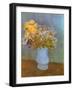 Flowers in Blue Vase, 1887-Vincent van Gogh-Framed Giclee Print