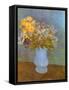 Flowers in Blue Vase, 1887-Vincent van Gogh-Framed Stretched Canvas