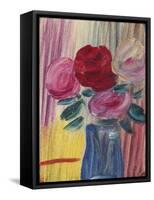 Flowers in Blue Vase; Blumen in Blauer Vase, 1936-Alexej Von Jawlensky-Framed Stretched Canvas