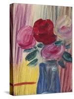 Flowers in Blue Vase; Blumen in Blauer Vase, 1936-Alexej Von Jawlensky-Stretched Canvas