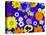 Flowers in Blues and Yellows-Darrell Gulin-Stretched Canvas