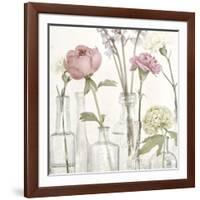 Flowers in Bottles Still Life-Tom Quartermaine-Framed Giclee Print