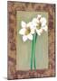 Flowers In Brown Frame IV-Ferrer-Mounted Art Print