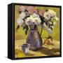 Flowers In Carafe-Allayn Stevens-Framed Stretched Canvas