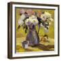 Flowers In Carafe-Allayn Stevens-Framed Art Print