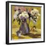 Flowers In Carafe-Allayn Stevens-Framed Art Print