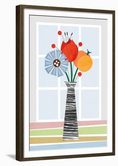 Flowers in Colour-Tomas Design-Framed Art Print